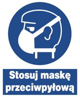 ZNO-24 ZNAK nakazu BHP stosuj maskę przeciwpyłową