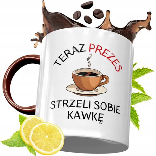 Kubek Bordowy Dla Prezesa Na Urodziny Prezent Z Nadrukiem Ze Zdjęciem na Arena.pl