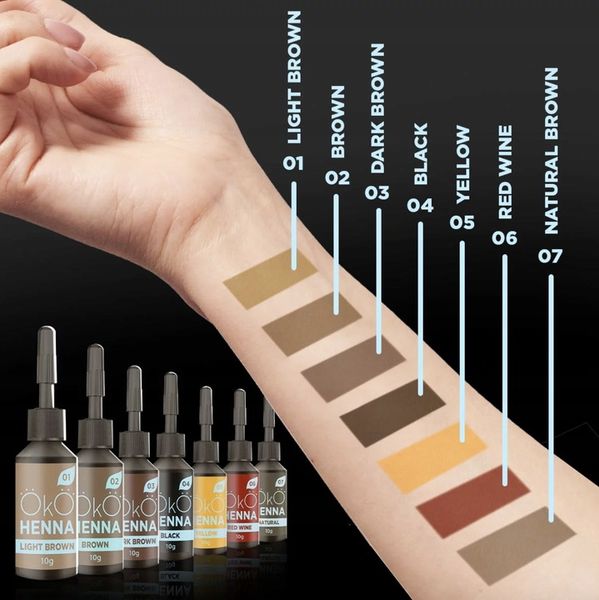 Henna pudrowa do brwi OkO (#03 Dark Brown 5g) zdjęcie 6