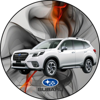 Opłatek na tort Urodziny Subaru Samochód Auto Logo 18 30 40 50 60 Tekst