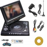 PRZENOŚNY SAMOCHODOWY ODTWARZACZ OBROTOWYM DVD 7.8'' LCD NA 800MAH BATERIĄ