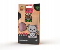 Żwirek Tofu dla Kotów BRZOSKWINIA BuBuPets 2,5kg zbrylający biodegradowalny