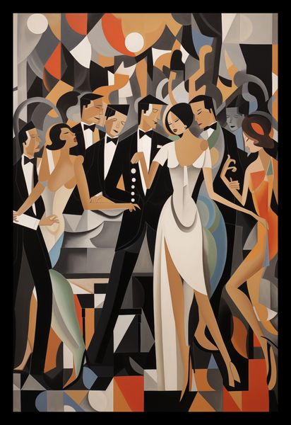 Plakat 20x30cm Bal w Art Deco zdjęcie 2