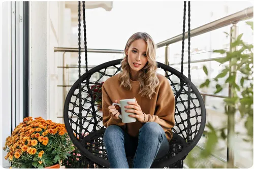 bocianie gniazdo 80cm Boho czarny MAŁPISZON na Arena.pl