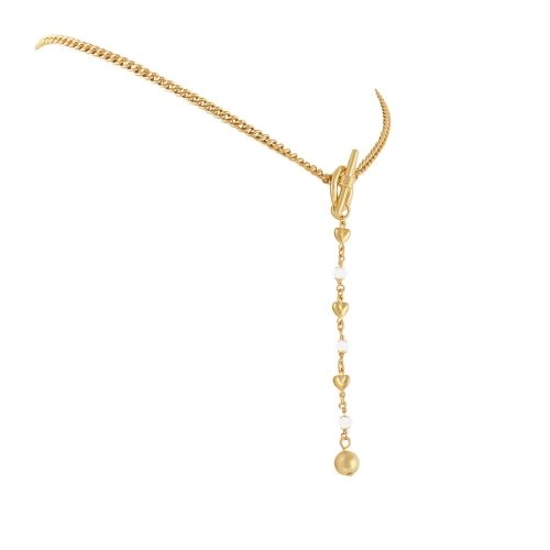 łańcuszek tył/przód z serduszkami z kolekcji summer flowers (c23/lat/35au) na Arena.pl