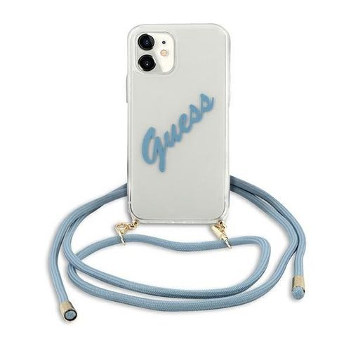 Guess GUHCP12SCRTVSBL iPhone 12 mini 5,4" niebieski/blue hardcase Script na Arena.pl