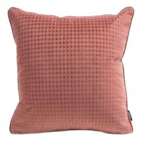 POSZEWKA PEPITA WELUR VELVET 40X40 CM PUDROWA