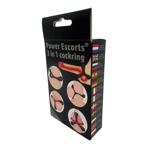 power escorts - br185 - 3 in 1 cockring - super flexible - colour box na Arena.pl