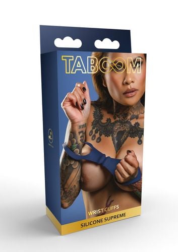 kajdanki silikonowe taboom niebieskie 27 cm na Arena.pl