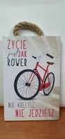 tabliczka/obraz do zawieszenia 10x15 życie jest jak rower....