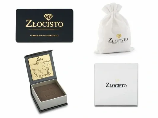 ZŁOTY ŁAŃCUSZEK DIAMENTOWANY ROLO 585 50 CM GRAWER zdjęcie 3