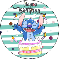 Opłatek na tort Urodziny Lilo Stich Postacie Tekst