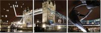30 90CM OBRAZ 3 ELEM FONTANNA TOWER BRIDGE ŚCIENNY PŁOTNO DRUK