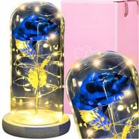 WIECZNA RÓŻA ŚWIECĄCA LAMPA LED PREZENT DLA NIEJ NA DZIEŃ MAMY MATKI