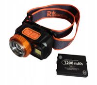 LATARKA CZOŁOWA GŁOWĘ AKUMULATOROWA/3xAAA 5W+3W LED ZOOM CZUJNIK RUCHU USB