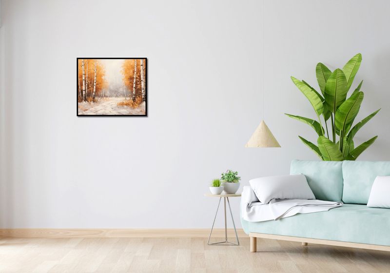 Plakat 60x50cm Jesienne Brzozy zdjęcie 4