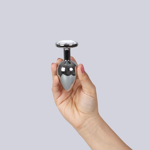 clear crystal jewelled metal butt plug na Arena.pl