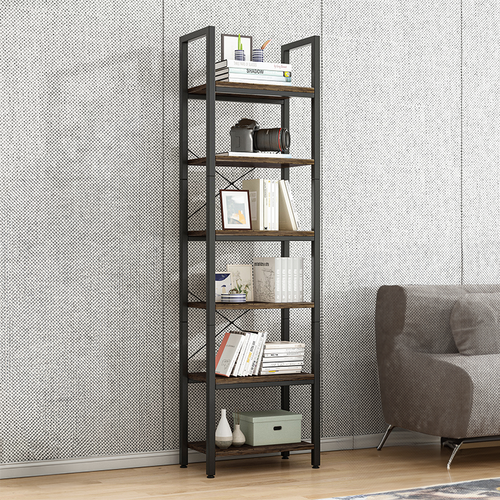 REGAŁ NA KSIĄŻKI BIBLIOTECZKA WĄSKI WYSOKI LOFT INDUSTRIAL SŁUPEK na Arena.pl