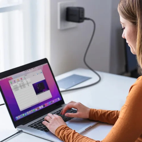 Acefast kabel USB - USB Typ C 1,2m, 3A czarny (C3-04 black) na Arena.pl