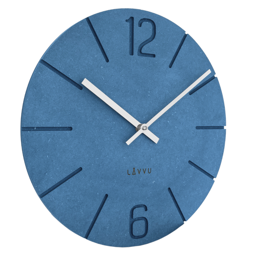 LAVVU Niebieski zegar ścienny Natur ⌀34cm na Arena.pl