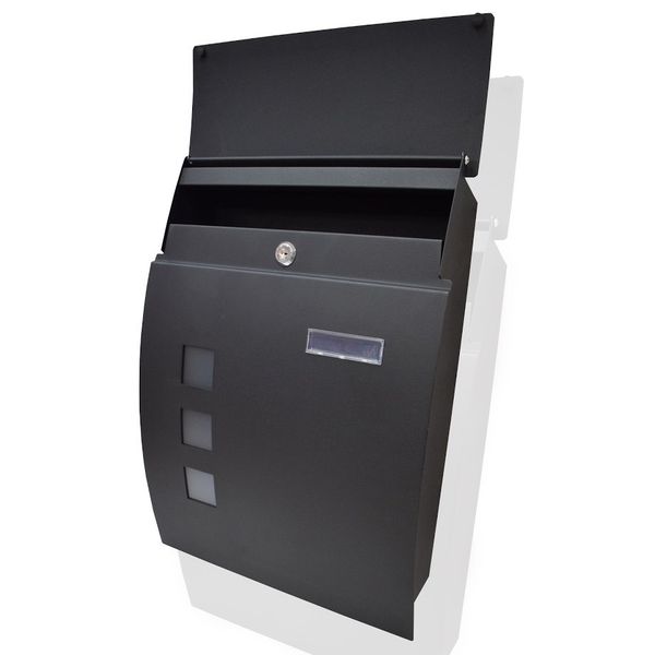 SKRZYNKA POCZTOWA NA LISTY MODERN DESIGN GRAFITOWA 14411 zdjęcie 4