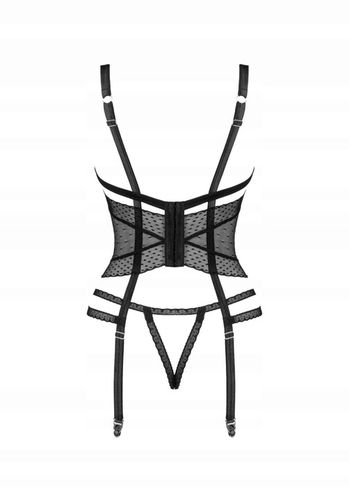 Obsessive Gorset i stringi Lanelia czarny XS/S na Arena.pl