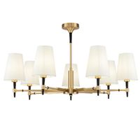 LAMPA sufitowa ZARAGOZA H001CL-07BS Maytoni abażurowa OPRAWA klasyczna mosiądz