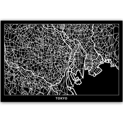 Deco Panel, Plan miasta Tokio 60x40 na Arena.pl