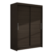 Szafa przesuwna Miami I 120cm - pojemna garderoba - CHOCO