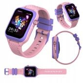 Smartwatch Dla Dziecka Zegarek Garett Kids Essa 2 Ai 4G Nanosim Gps Różowy