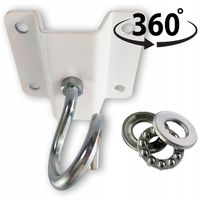 Uchwyt sufitowy z Łożyskiem BIAŁY Obrotowy Detal2M