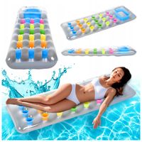 MATERAC PLAŻOWY DMUCHANY POMPOWANY DO PŁYWANIA POCKET-GRAY 173x63 CM