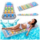 MATERAC PLAŻOWY DMUCHANY POMPOWANY DO PŁYWANIA POCKET-GRAY 173x63 CM