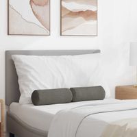 Poduszki Wałkowe 2 pcs Jasnoszary Ø 15 x 40 cm