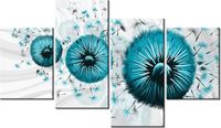 140CM 70 OBRAZ TURKUSOWE DMUCHAWCE 5 ŚCIENNY