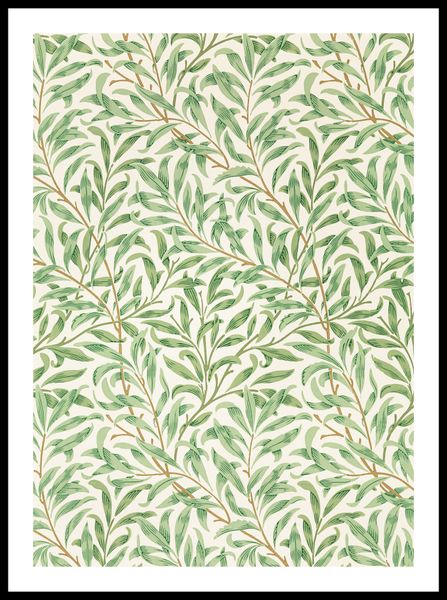 Plakat 50x70cm Willow Pattern 2, Morris Vintage do Salonu zdjęcie 3