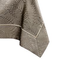 Obrus Plamoodporny GAIA Mankiet + Lamówka 140x200 Cappuccino AmeliaHome