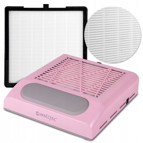 POCHŁANIACZ PYŁU DO PAZNOKCI BEZWORKOWY KASETOWY FILTR 80W RÓŻOWY na Arena.pl