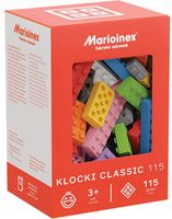 Marioinex Classic 115 sztuk Elastyczne miękkie Klocki konstrukcyjne