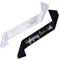 Zestaw szarf Najlepszy Świadek i Najlepsza Świadkowa