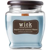 ŚWIECZKA sojowa ZMYSŁOWA drewniany knot WICK 425g
