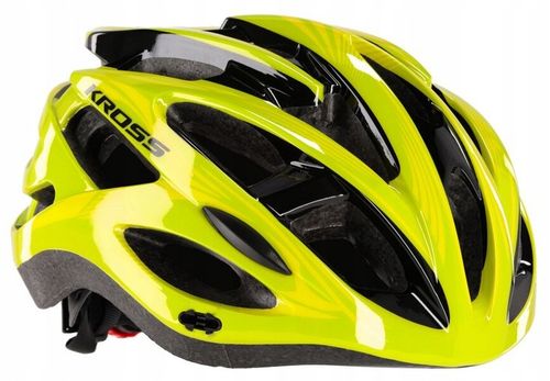 Kask rowerowy Kross LAKI 008LGR limonkowy 58-61 cm L na Arena.pl