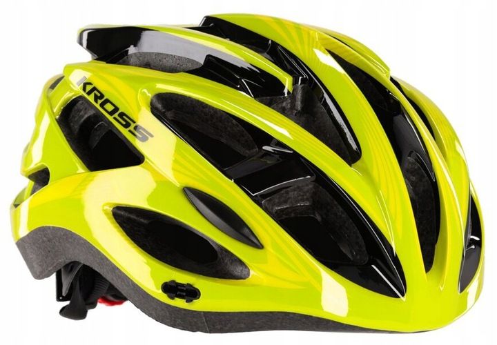 Kask rowerowy Kross LAKI 008LGR limonkowy 58-61 cm L zdjęcie 2