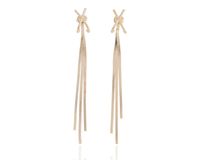 Kolczyki wiszące łańcuszkowe na sztyfcie