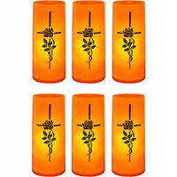 6 x WKŁAD LED ELEKTRYCZNY EFEKT ŻYWEGO PŁOMIENIA