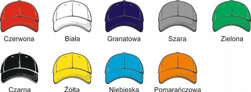 CZAPKA z daszkiem HAFT różne wzory imię napis na Arena.pl