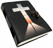 Notes Skórzany Krzyż Religijny - 200 stron - AH15
