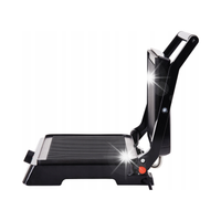 Kontaktowy grill elektryczny Lund 67451 czarny 2200 W