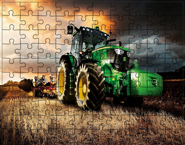 Puzzle Traktor Ciągnik zdjęcie 1