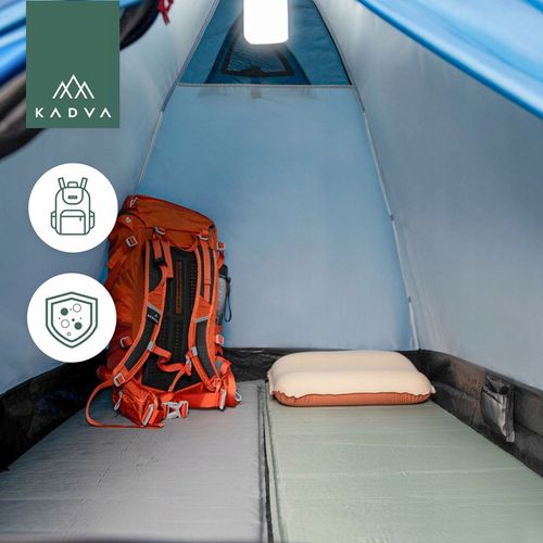 Namiot kempingowy 2-osobowy KADVA Festa 2 niebieski OS KOPUŁOWA KONSTRUKCJA na Arena.pl